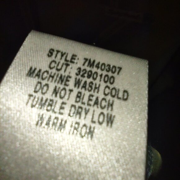 Lucky Brand Men's XXL Western Shirt Pearl Snap Long Sleeve Yellow & Blue Plaid - Picture 8 of 8